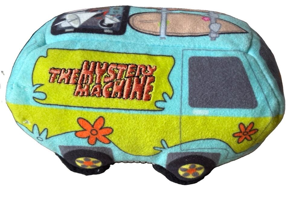 Bark Scooby-Doo Mystery Machine All Size Squeaky and Crinkly Plush Dog Toy